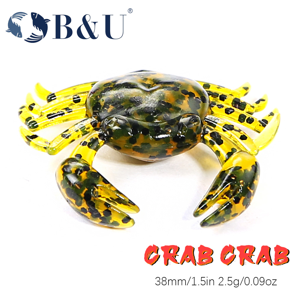 3D Printing Lure - B&U 12pcs Crab Lure 3D Simulation