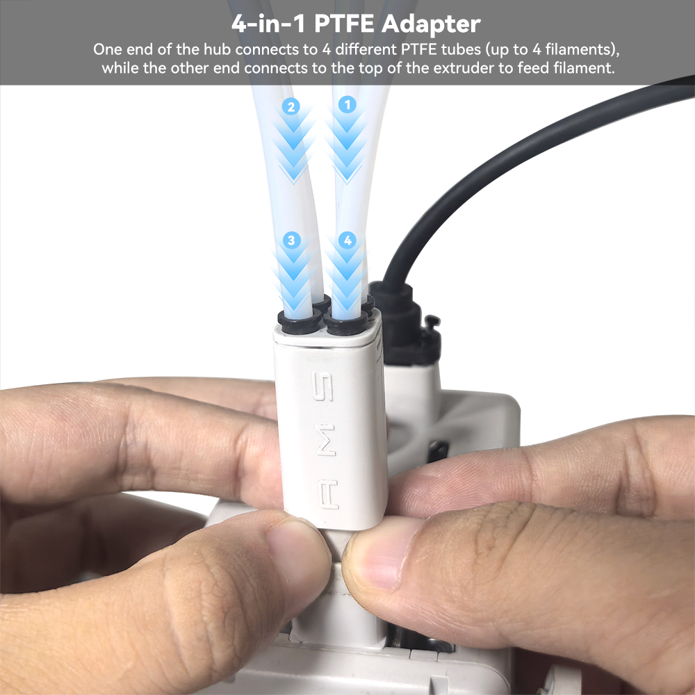 3D Printing Website - Upgraded 4-in-1 PTFE AdapterFor Bambu Lab