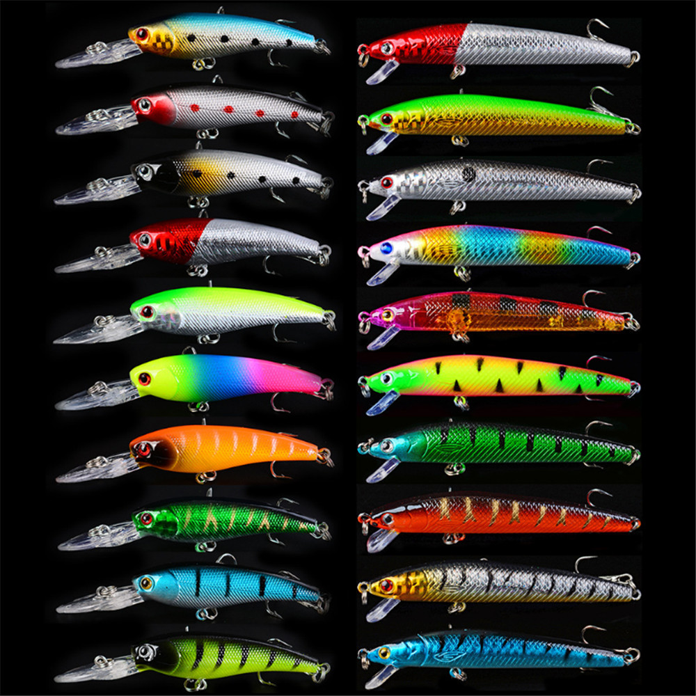 3D Printing Lure - 20 Cái/lốc Minnow Mồi Câu Cá