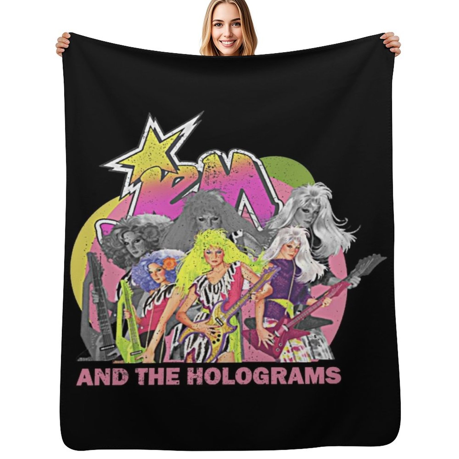 3D Printing Hologram - Jem Retro and the holograms Throw