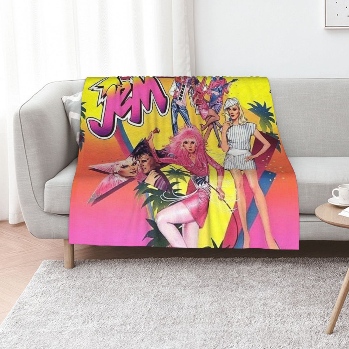 3D Printing Hologram - Jem and the holograms Throw Blanket