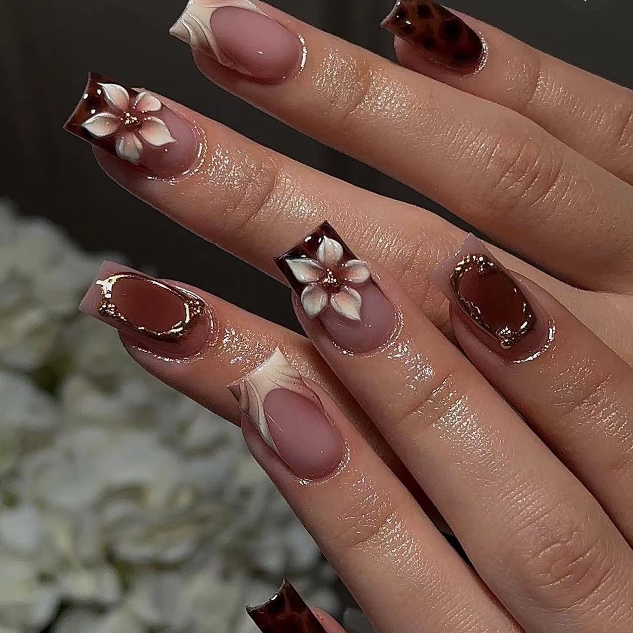 3D Printing Jobs - Short square fake nails for women