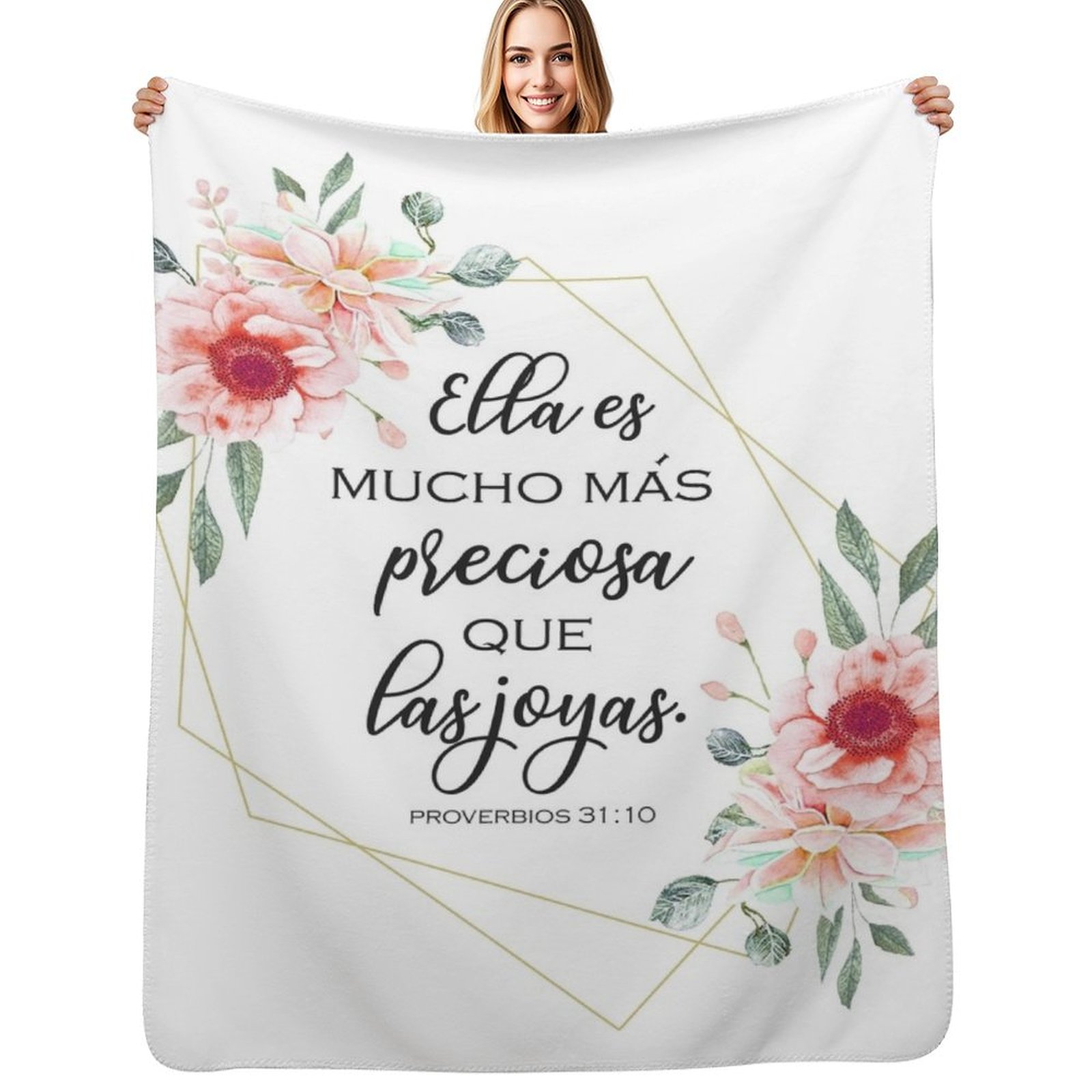 3D Printing Verse - Spanish bible verse Proverbios 31:10 Throw