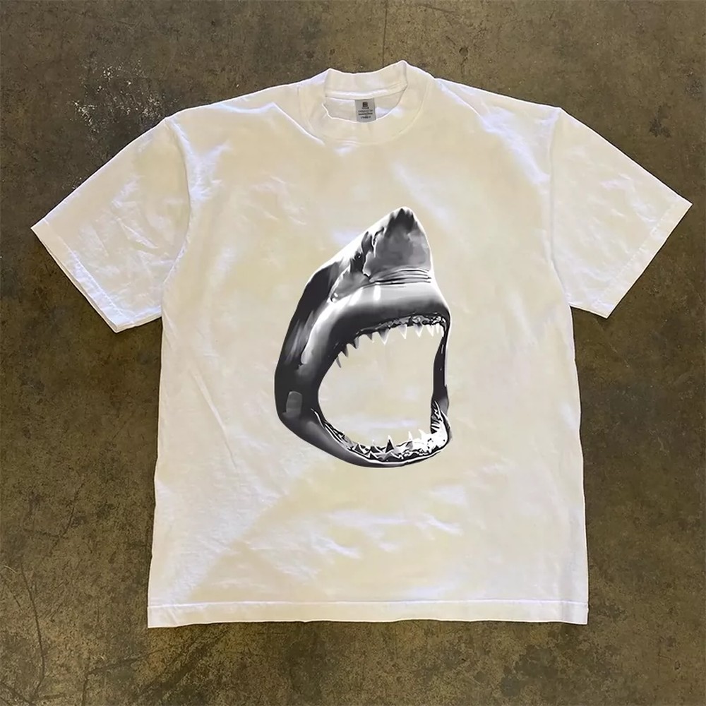 Great White Shark T-Shirt Men  - đánh giá và giá 3D Printing Quality