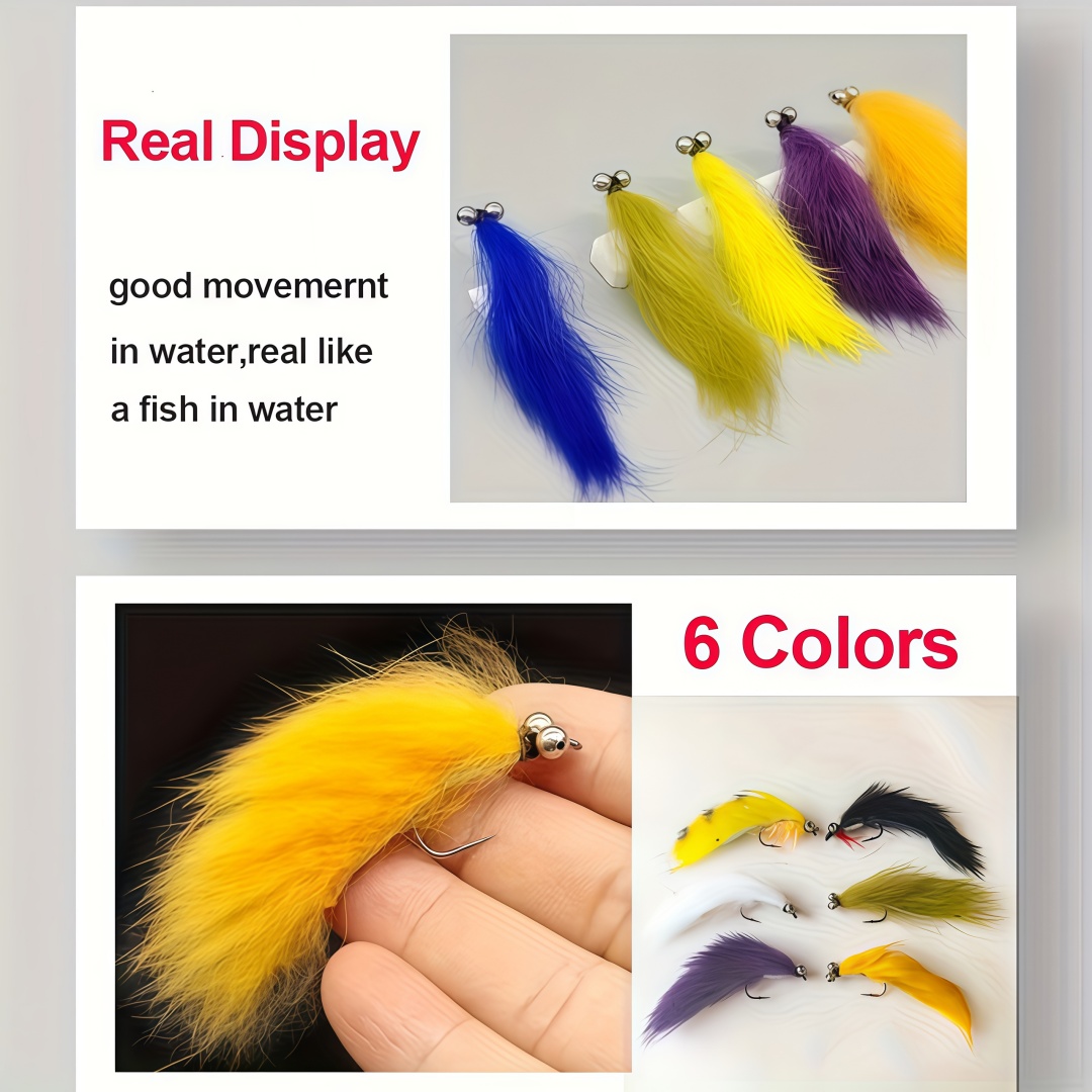 5PCS Zonker Streamer Flies wit - đánh giá và giá 3D Printing Lure