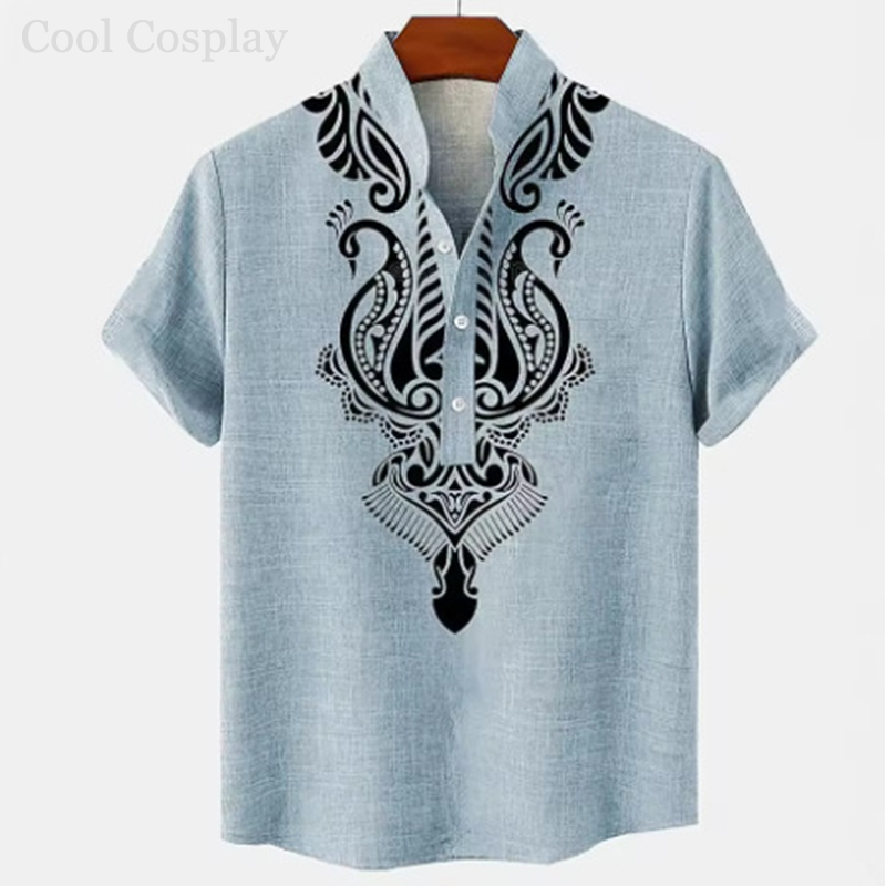 Male Retro Tops Henley Shirt M - đánh giá và giá 3D Printing Quality