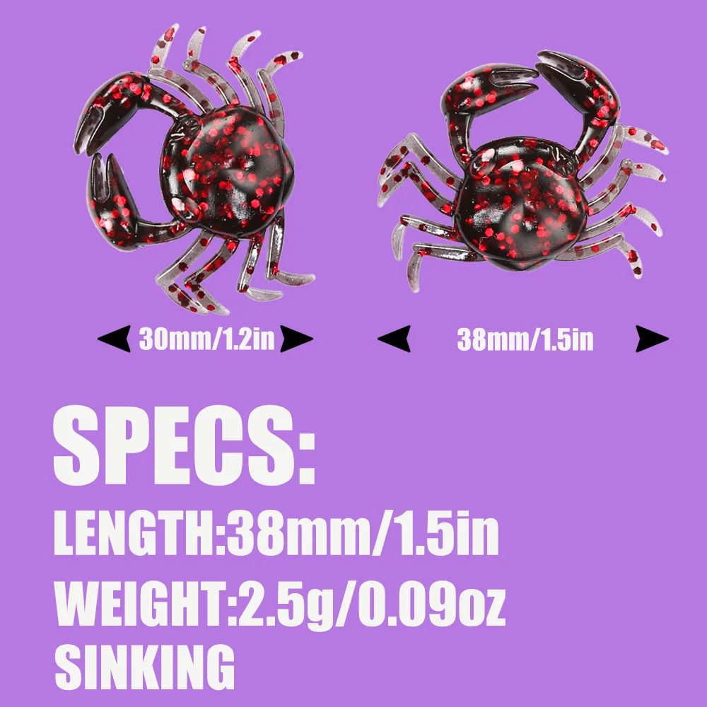 B&U 12pcs Crab Lure 3D Simulat - đánh giá và giá 3D Printing Lure