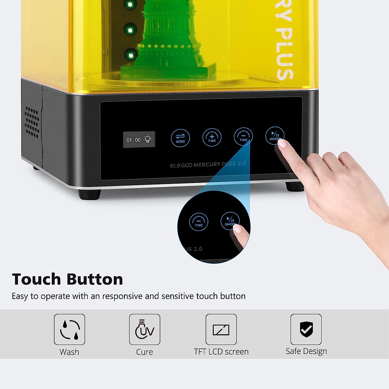 ELEGOO Mercury Plus 2.0 3D Pri - đánh giá và giá 3D Printing Sla