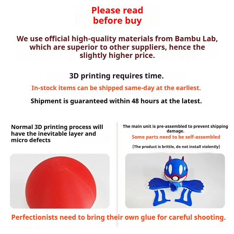 7cm 3D Printed Pokeball Figuri - đánh giá và giá 3D Printing Quality