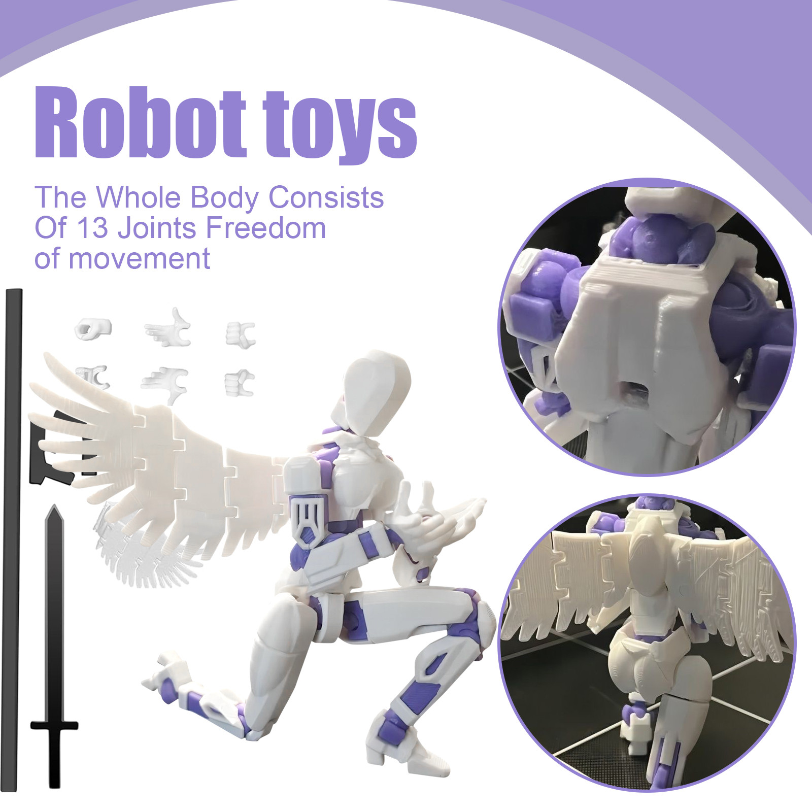 Multi-jointed Movable Robot 3. - đánh giá và giá 3D Printing For Dummies