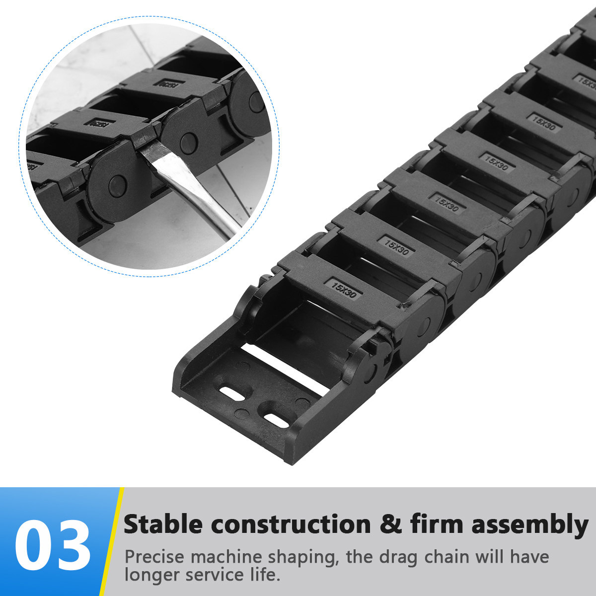 1M Black Plastic Cable Carrier - đánh giá và giá 3D Printing Machine