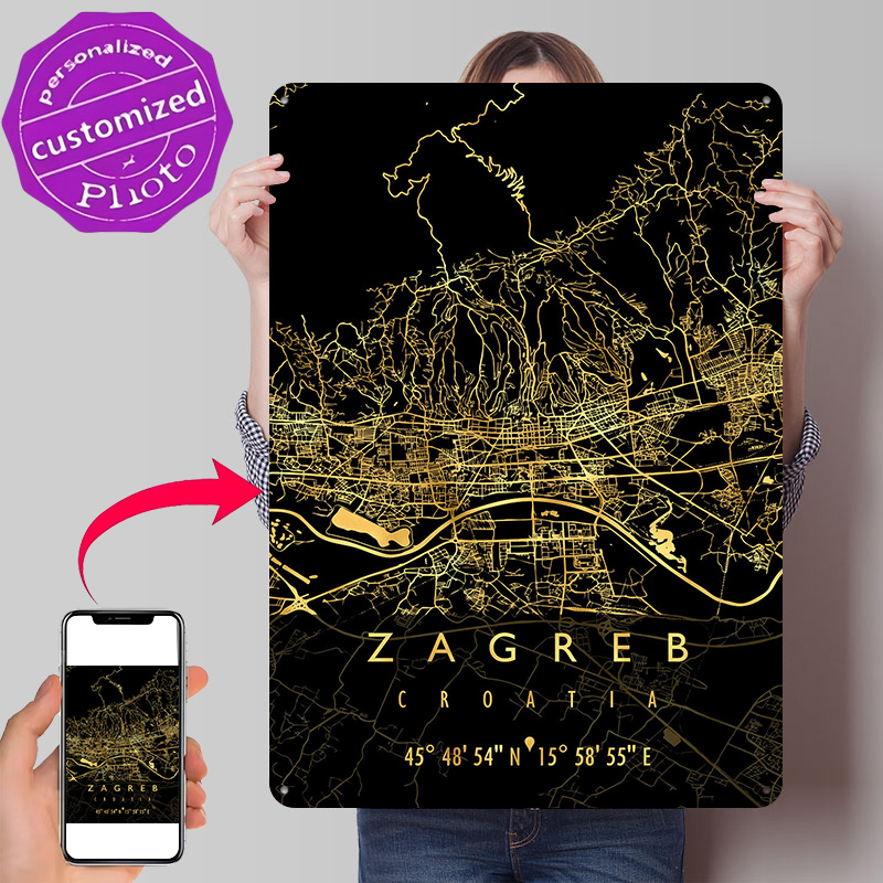 ZAGREB MAP CROATIA 3D Texture  - đánh giá và giá 3D Printing Zagreb