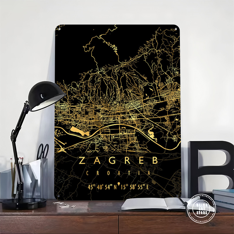 ZAGREB MAP CROATIA 3D Texture  - đánh giá và giá 3D Printing Zagreb