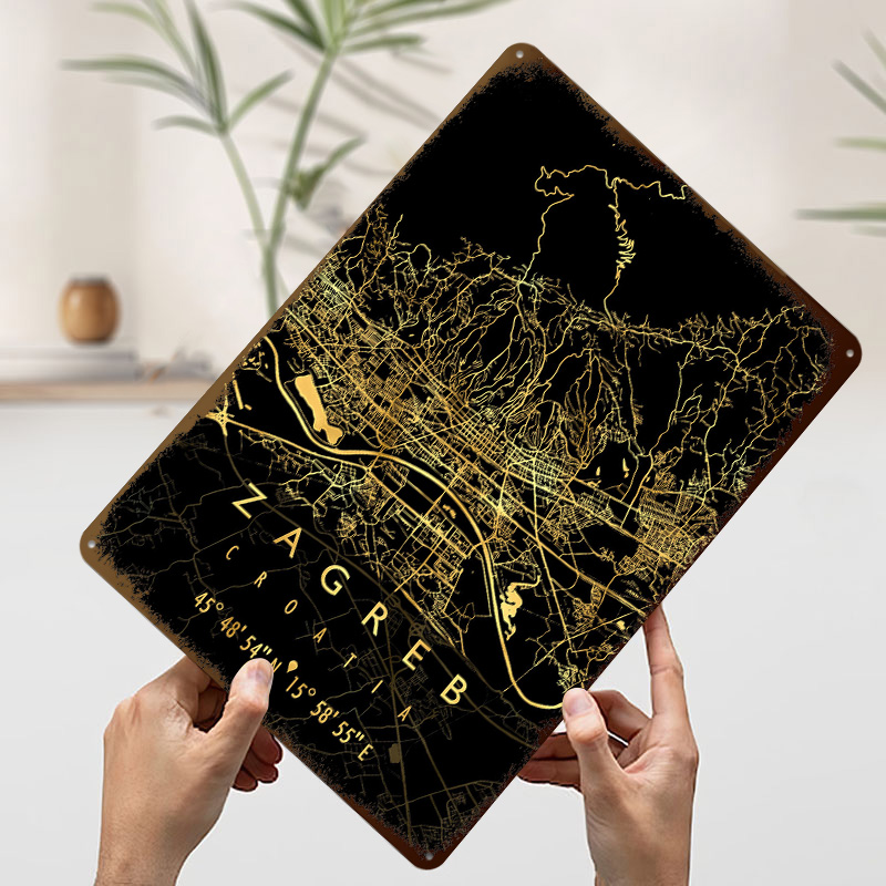 ZAGREB MAP CROATIA 3D Texture  - đánh giá và giá 3D Printing Zagreb