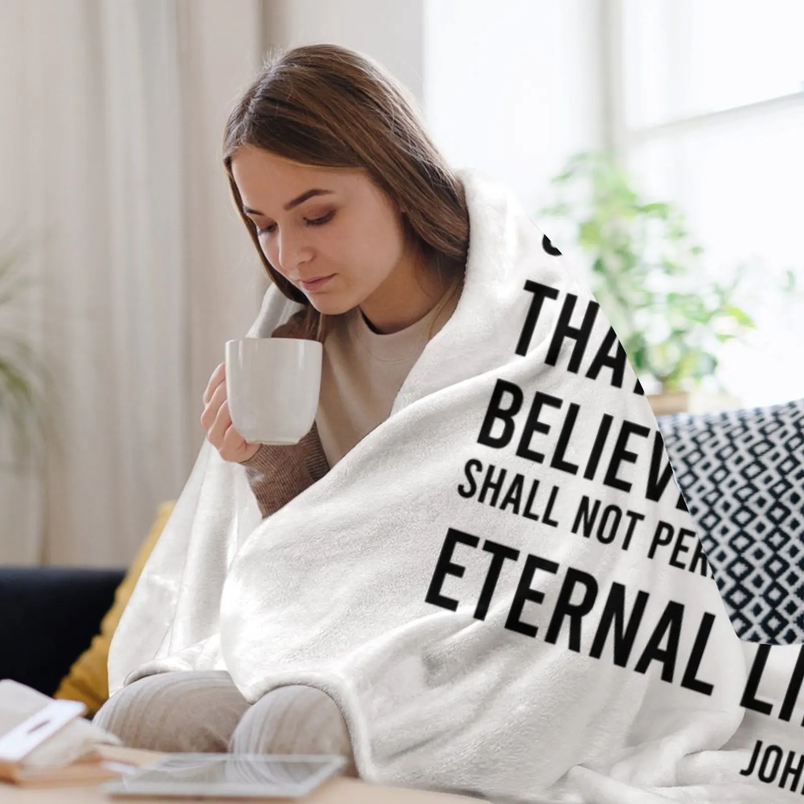 John 3:16 Bible Verse Throw Bl - đánh giá và giá 3D Printing Verse