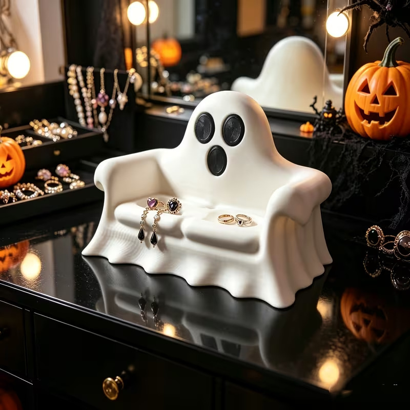 3D Printed Ghost Jewelry Holde - đánh giá và giá 3D Printing Ghosting