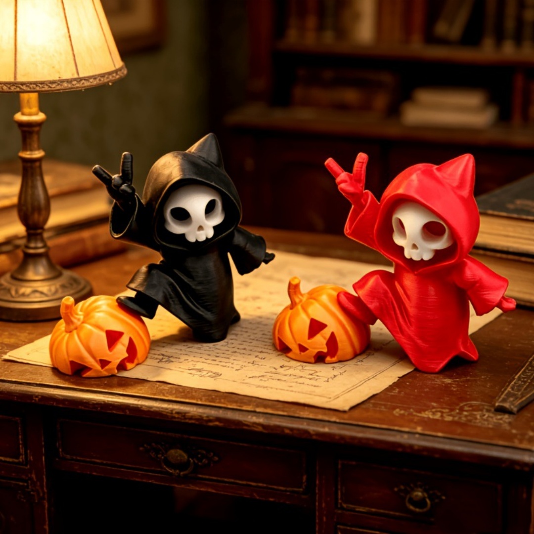 Cat Ear Grim Reaper Halloween  - đánh giá và giá 3D Printing Ghosting