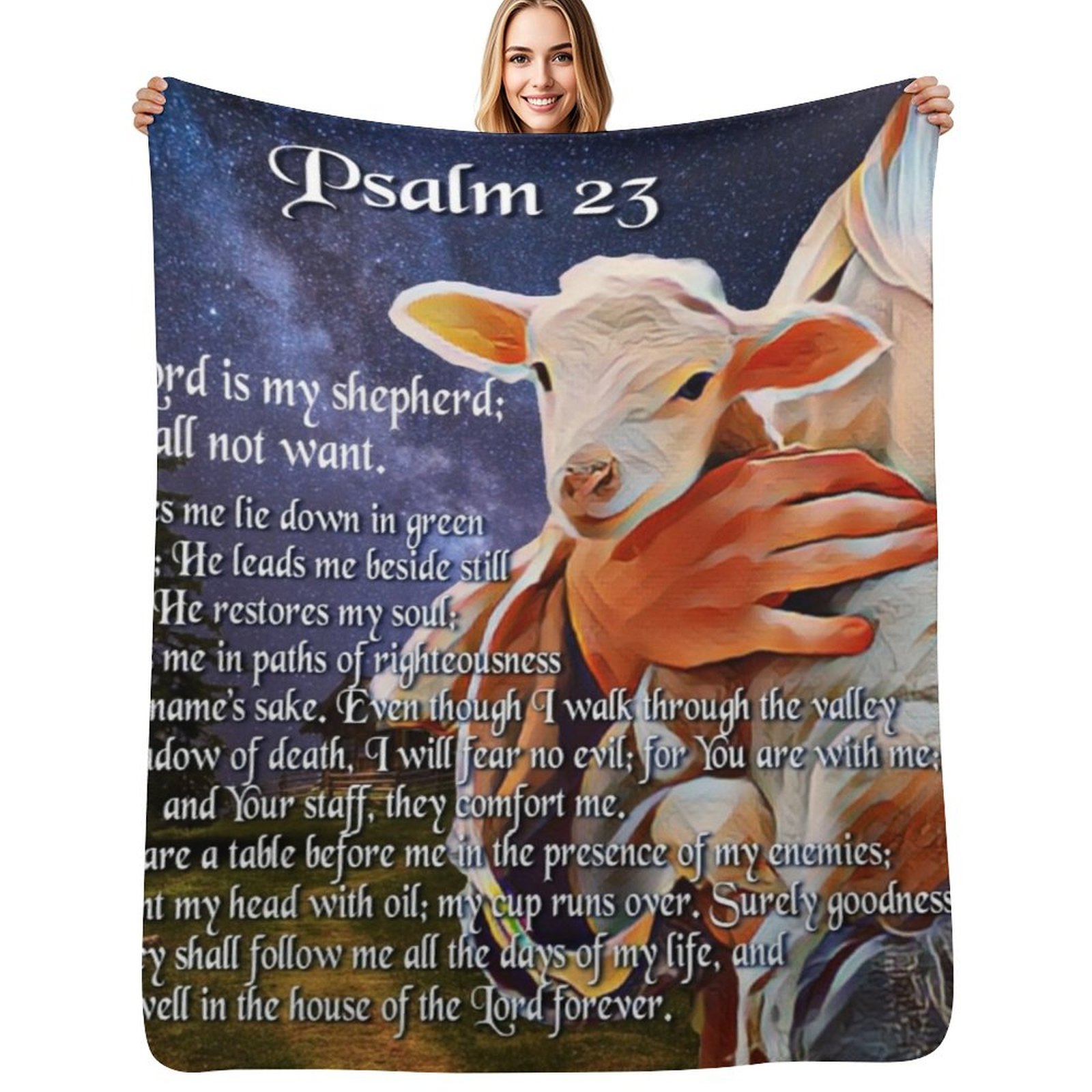 Psalm 23 Bible Verse Throw Bla - đánh giá và giá 3D Printing Verse
