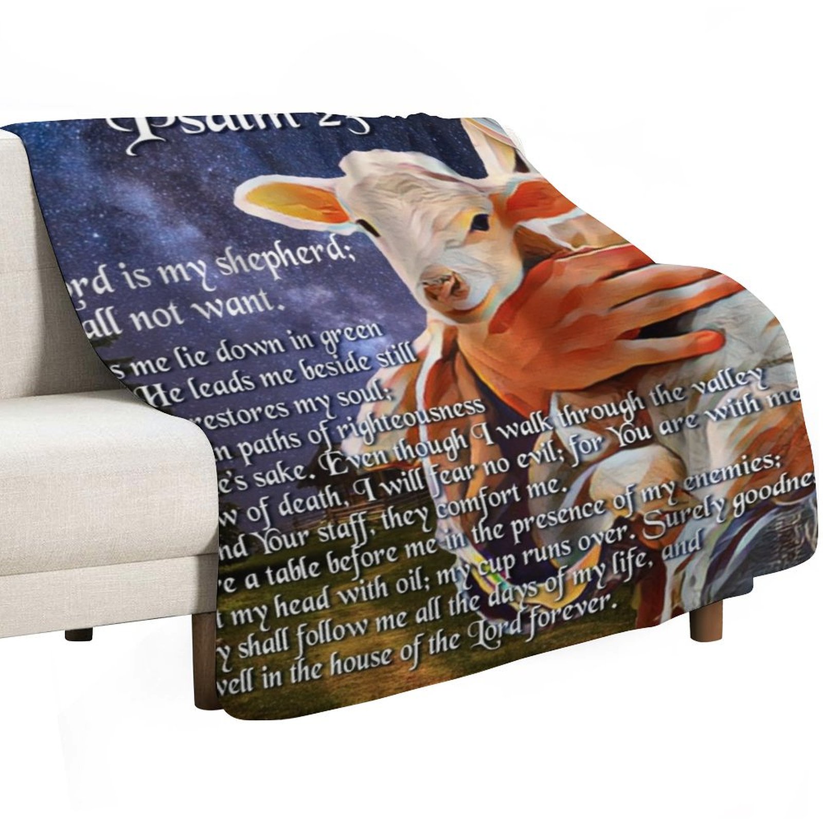 Psalm 23 Bible Verse Throw Bla - đánh giá và giá 3D Printing Verse