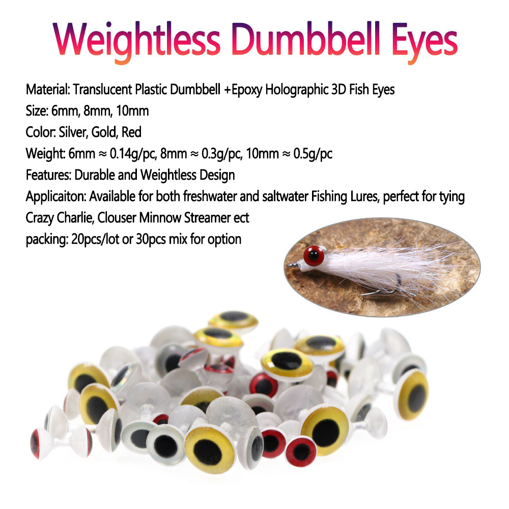 20/30pcs Weightless Dumbbell E - đánh giá và giá 3D Printing Lure