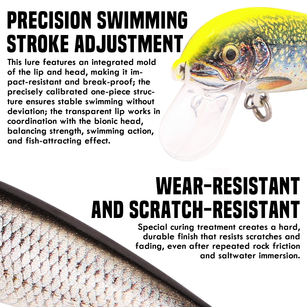B&U Sinking Minnow Fishing Lur - đánh giá và giá 3D Printing Lure