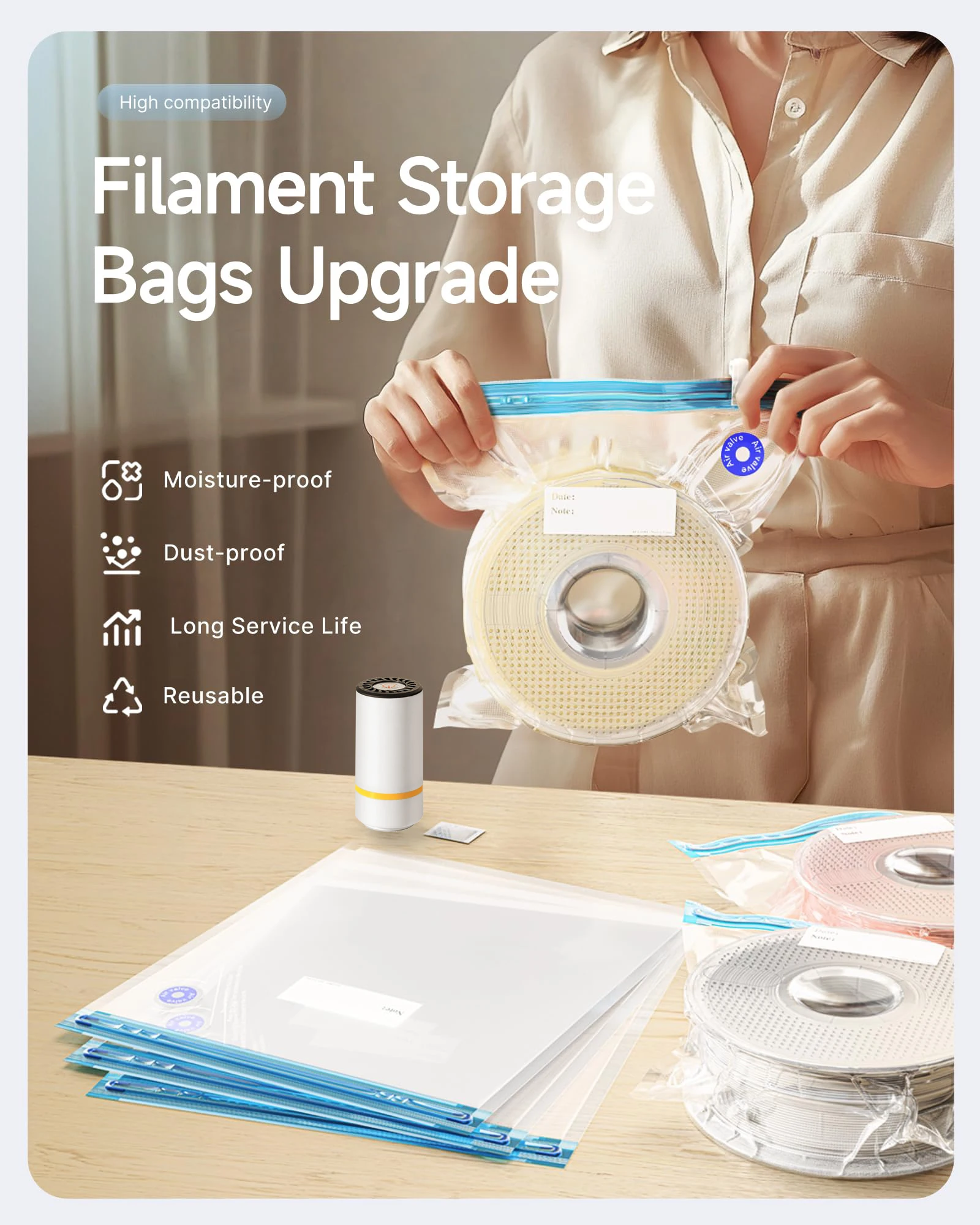 3D Printer Filament Vacuum Bag - đánh giá và giá 3D Printing Website