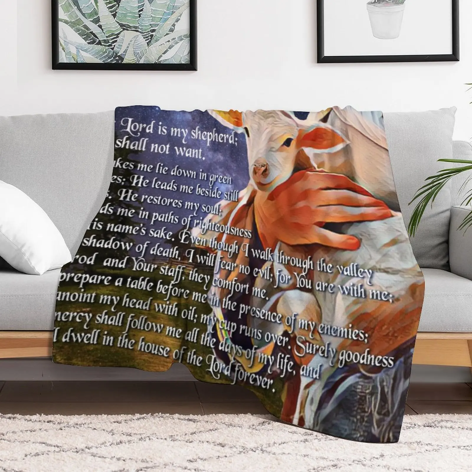 Psalm 23 Bible Verse Throw Bla - đánh giá và giá 3D Printing Verse