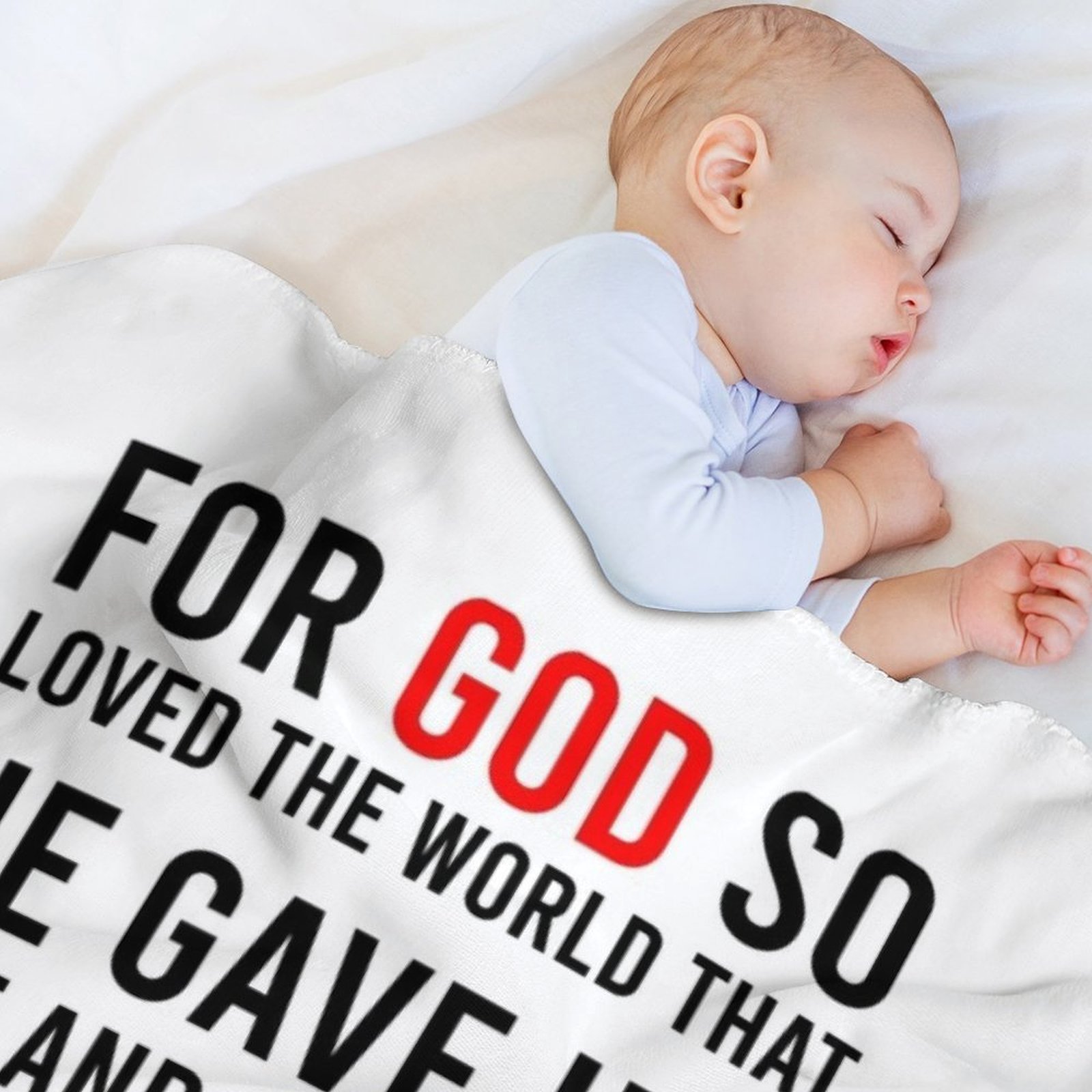 John 3:16 Bible Verse Throw Bl - đánh giá và giá 3D Printing Verse