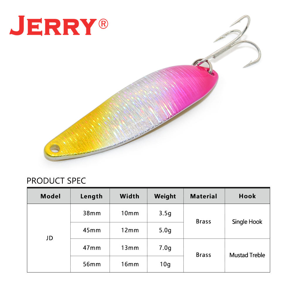 Jerry JD Nhân Tạo Thìa Dụ 7G 1 - đánh giá và giá 3D Printing Lure