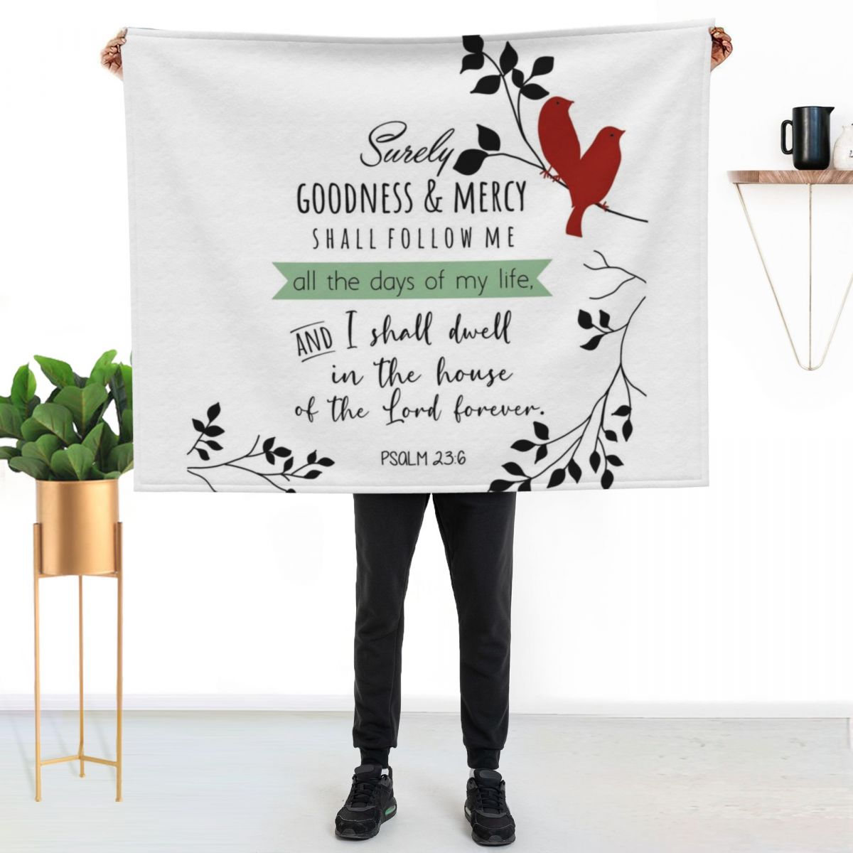 Bible Verses Throw Blanket Ele - đánh giá và giá 3D Printing Verse