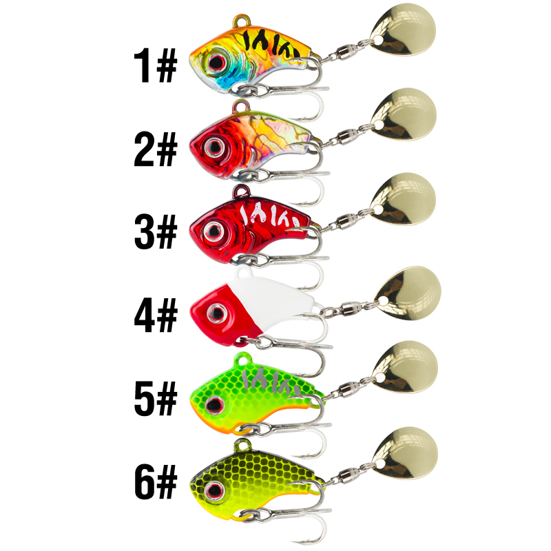 6PC 5g/7g/10g/14g/20g Rotating - đánh giá và giá 3D Printing Lure